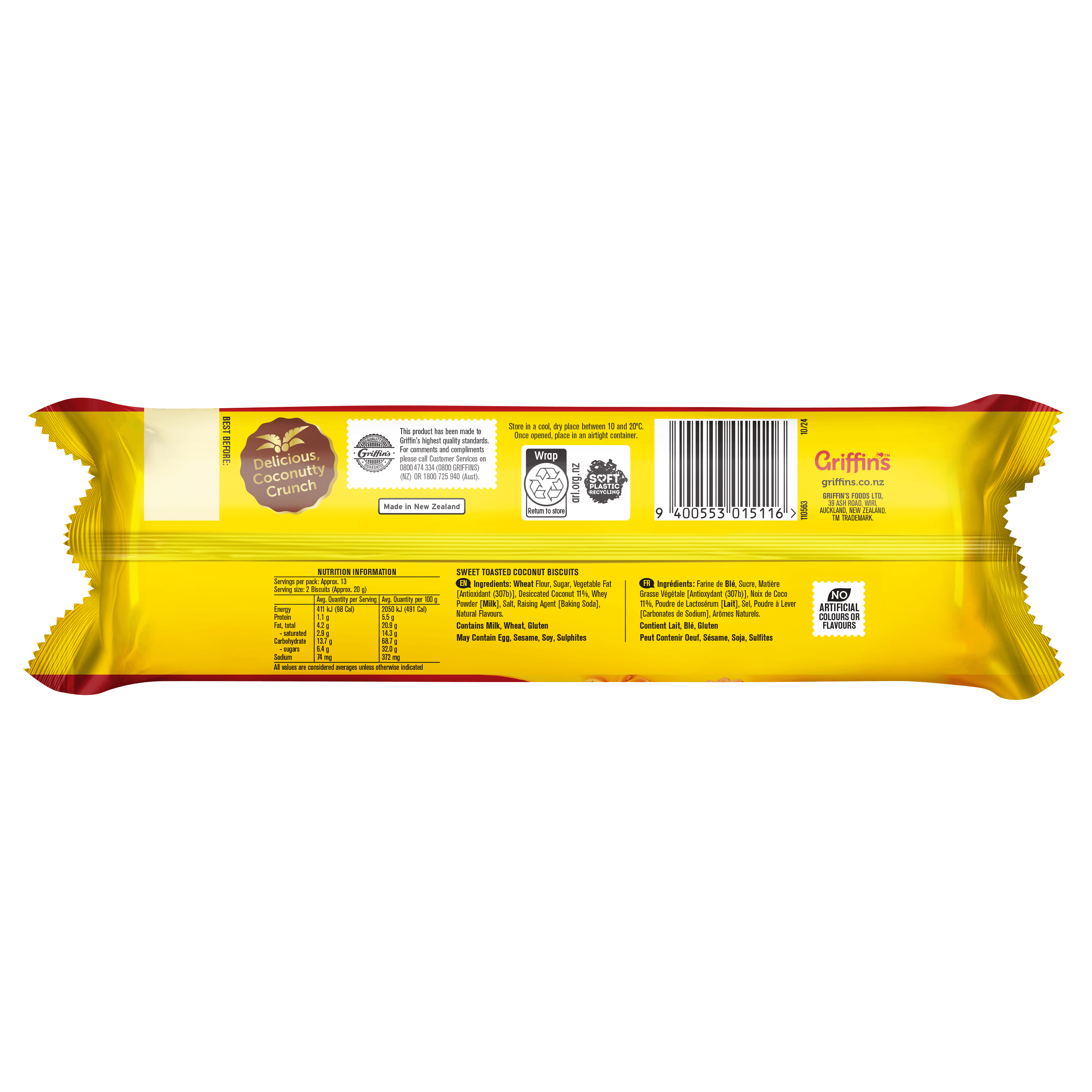 44072 Krispie 24x250g Render BACK